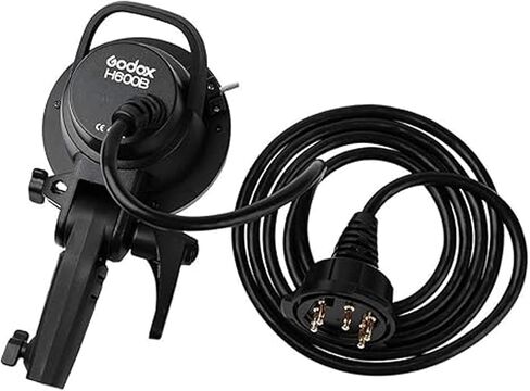 Godox AD-H600B H600B 600Ws رأس فلاش تمديد، مصباح إضاءة خارج الكاميرا قابل للحمل مع حامل بوينز لـ Godox AD600BMII AD600BM AD600B in Kuwait