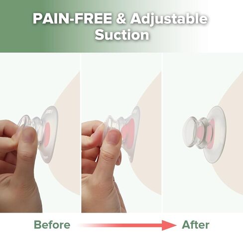 haakaa Silicone Nipple Correctors for Flat, Short or Inverted Nipples, Inverted Nipple Corrector for Breastfeeding with Storage Case, M in Kuwait
