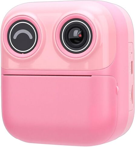 PUSOKEI Instant Print Camera, 48MP 1080P Digital Camera with 2.4 Inch HD Screen for Kids, Built in 1300mAh Battery, Support Video Recording Photo Printing Games Music Play in Kuwait