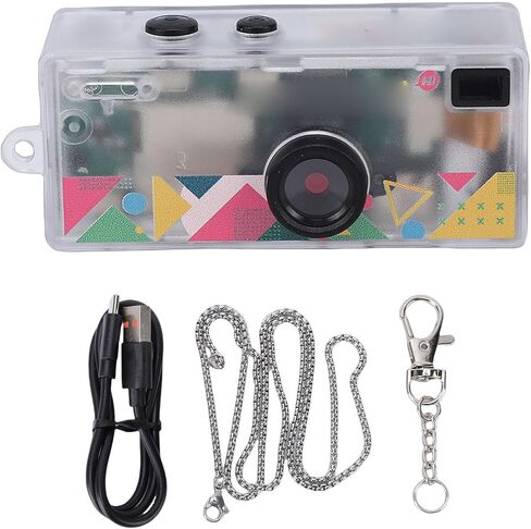كاميرا Yunseity Keychain الرقمية، كاميرا ريترو صغيرة بدقة 1080 بكسل بدقة 1.6 ميجابكسل مع عدسة بزاوية عريضة 130 درجة وشاشة مقاس 0.96 بوصة، لتسجيل السفر والتصوير الفوتوغرافي في الشوارع in Kuwait