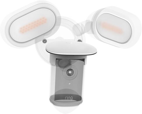 Outdoor Sun Rain Shade Shield Cover Compatible with R-ing Floodlight Cam Pro, Wired (Newest Model) Camera (White) in Kuwait