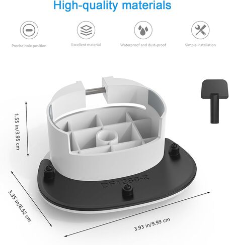 Outdoor Sun Rain Shade Shield Cover Compatible with R-ing Floodlight Cam Pro, Wired (Newest Model) Camera (White) in Kuwait