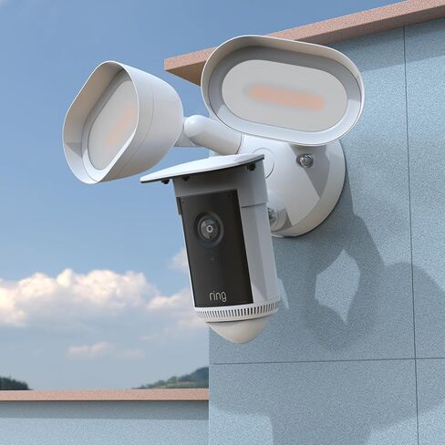 Outdoor Sun Rain Shade Shield Cover Compatible with R-ing Floodlight Cam Pro, Wired (Newest Model) Camera (White) in Kuwait