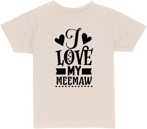 I Love My Meemaw Toddler Kids T-Shirt in Kuwait
