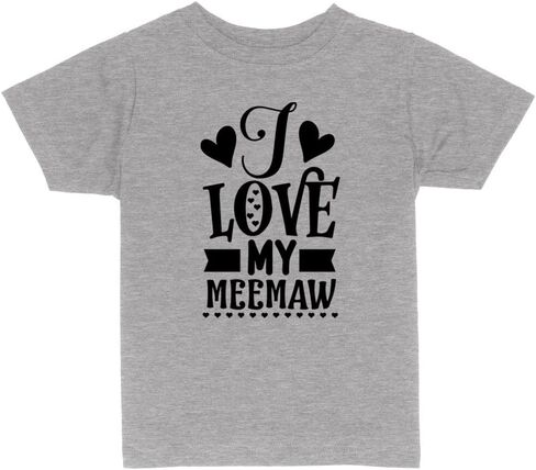 I Love My Meemaw Toddler Kids T-Shirt in Saudi Arabia