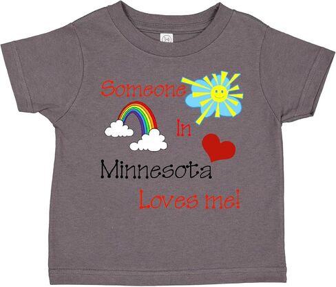 inktastic Someone in Minnesota Loves Me Toddler T-Shirt in Kuwait