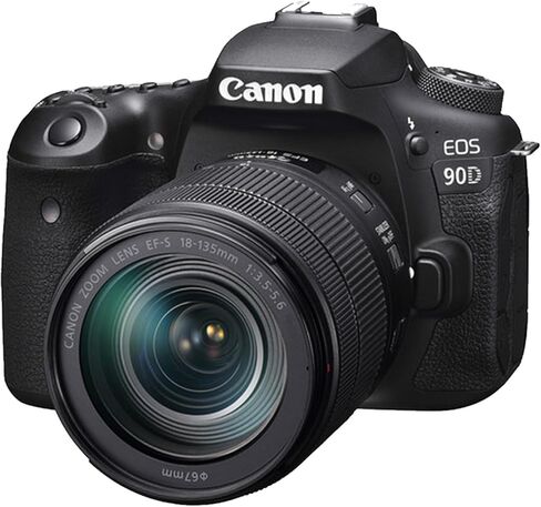 Canon EOS Rebel 90D Camera with 18-135mm+Commander Starter Kit+Lens Filters+CASE+64Memory Cards(18PC) (Renewed) in Kuwait
