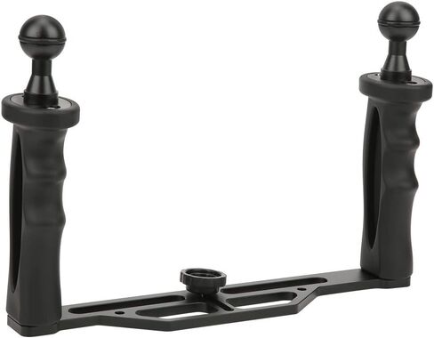 Aluminium Alloy Diving Flashlight Bracket, Dual Handheld Underwater Sports Camera Holder Diving in Kuwait