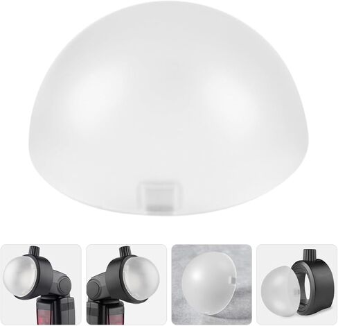 SEWACC Photography Flash Dome Diffuser Soft Light Shade Portable Camera Flashlight Cover for Studio and Outdoor Lighting in Kuwait