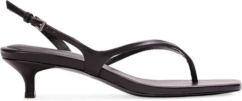 Women's Kitten Heels Slingback Buckle Square Open Toe Flip Flop Sandals | 2.2 Inch Low Heels, Open Toe Thong Sandals, Adjustable Ankle Strap, Comfy Dress Shoes for Party Casual Wedding in Saudi Arabia