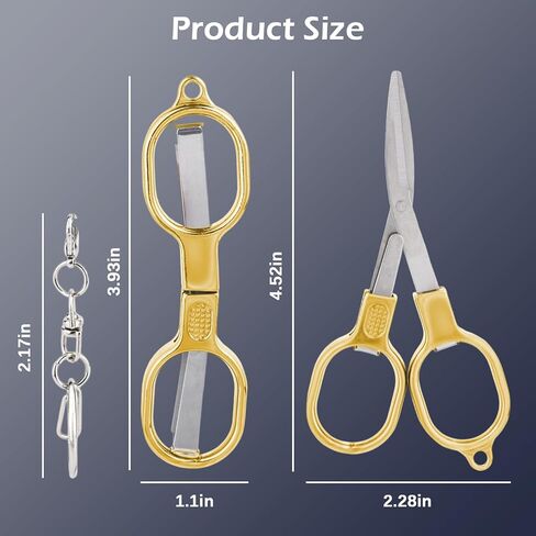 1pcs Folding Scissors, Mini Travel Scissors Nurse Essentials Badge Accessories for Work, Colorful Stainless All Purpose Pocket Portable Tools with Hanging Buckle for Travel Office Home Craft Sewing in Saudi Arabia