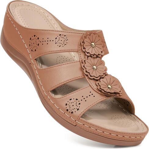 Ablanczoom Wedge Sandals for Women Summer: Comfortable Platform Slide Sandals - Casual Dressy Walking Shoes for Daily Wear in Saudi Arabia