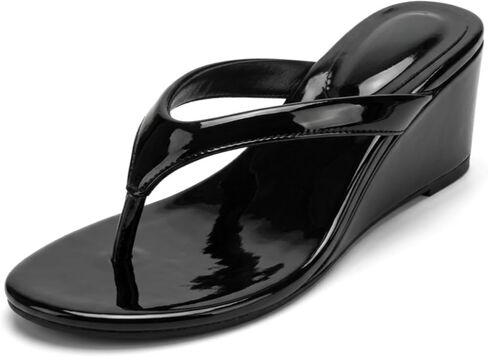 Women's Wedge Flip Flops Fashion Platform Thong Sandals Comfortable Mid Heel Summer Beach Casual Dressy Flip Flops Shoes for Ladies in Saudi Arabia