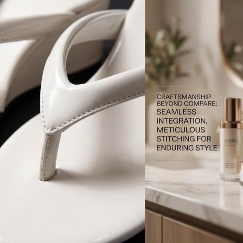Women's Wedge Flip Flops Fashion Platform Thong Sandals Comfortable Mid Heel Summer Beach Casual Dressy Flip Flops Shoes for Ladies in Saudi Arabia
