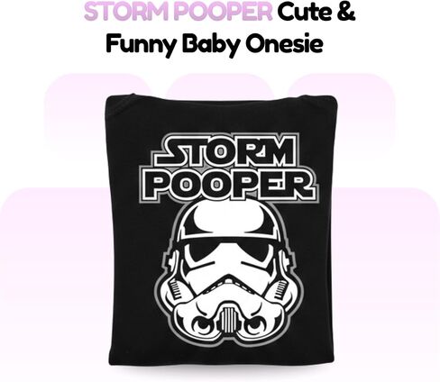 ملابس أطفال من Gina Lou Storm Pooper لمدة 18 شهرًا، ملابس أطفال مضحكة ولطيفة - ملابس أطفال من القطن قابلة للغسل في الغسالة in Kuwait