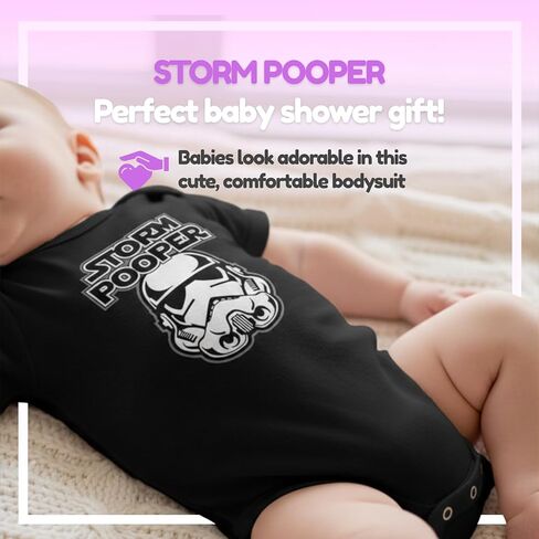 ملابس أطفال من Gina Lou Storm Pooper لمدة 18 شهرًا، ملابس أطفال مضحكة ولطيفة - ملابس أطفال من القطن قابلة للغسل في الغسالة in Kuwait