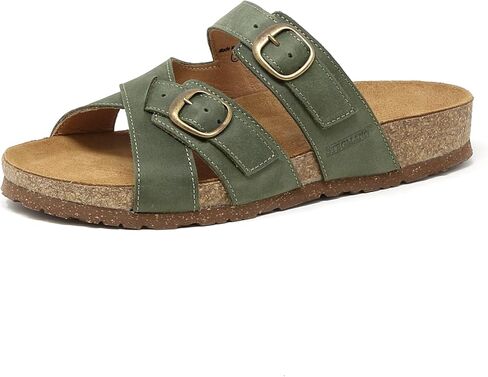 Stegmann Women's Heidi Leather Sandal with Adjustable Buckles in Saudi Arabia
