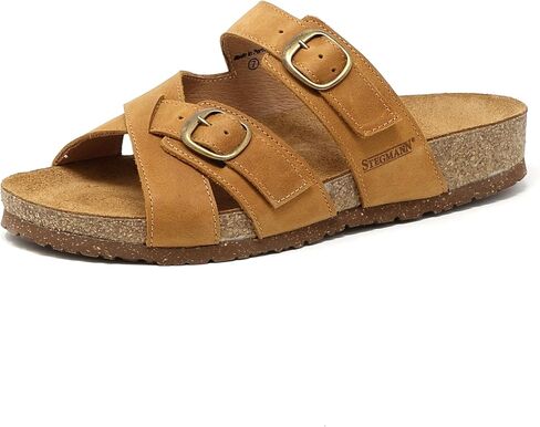 Stegmann Women's Heidi Leather Sandal with Adjustable Buckles in Saudi Arabia