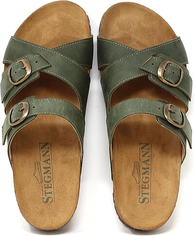 Stegmann Women's Heidi Leather Sandal with Adjustable Buckles in Saudi Arabia