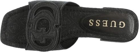 صندل نسائي من GUESS Tarishae، مقاس 8.5 B(M) أمريكي، أسود in Kuwait