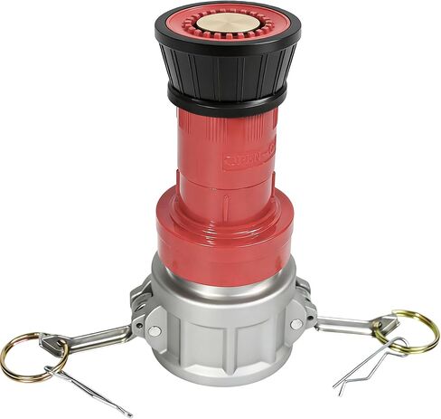 SpringSpray 2 "NPSH فوهة خرطوم حريق صناعية شديدة التحمل مع 2 × تركيبات Camlock من الألومنيوم مقاس 2 بوصة وصلات معدات إطفاء فوهة ضباب ذات تدفق ثابت in Kuwait