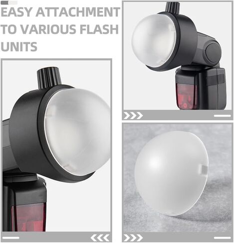 NUOBESTY Camera Flash Lamp Shade Dome Diffuser for Photography Lighting Accessories Compatible with Speedlight, Portable Soft Flashlight Cover for Studio and Outdoor Use in Kuwait