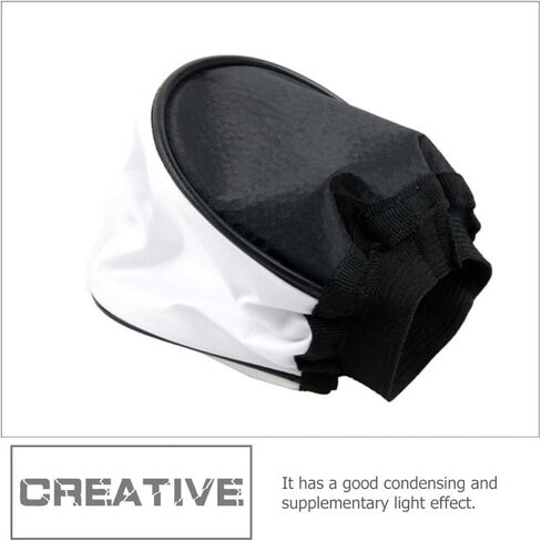 NUOBESTY Photography Lamp Shade and Cloth Lampshade for DSLR External Flash, White 2pcs Soft Light Diffuser Cover Suitable for Flash Photography Accessories in Kuwait
