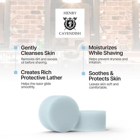 Henry Cavendish Sexxy (Fresh Cedar Blend) Shave Soap for Men & Women - Premium Quality, All Natural, moisturizing Shaving Puck made with Shea Butter & Coconut Oil for a Rich Lather and a Smooth Comfortable Shave for Ladies and Gentleman. 3.8 Oz Puck Refil in Saudi Arabia