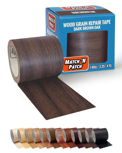MATCH 'N PATCH Realistic Wood Grain Repair Tape, White Oak in Saudi Arabia