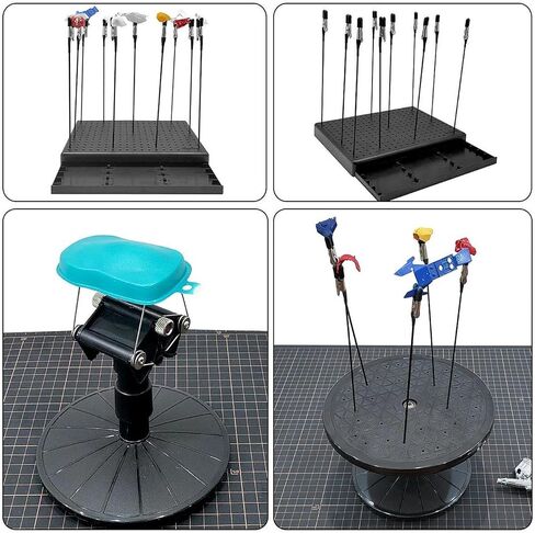 Model Painting Stand Spray Work Painting Stand Multipurpose for Easy Spraying Working Tool Professional Stable Fixed Bracket, Style C in Saudi Arabia