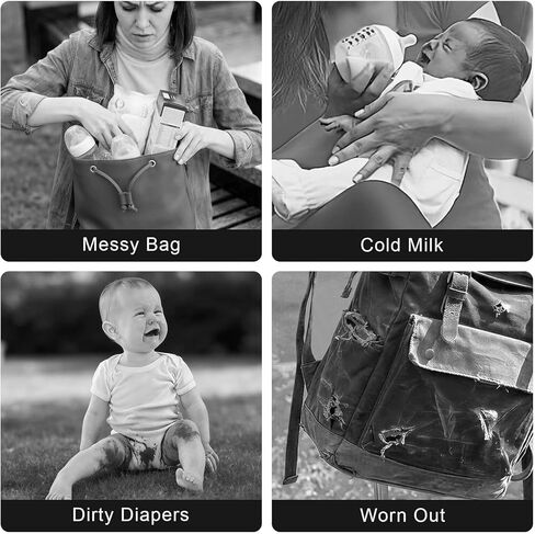 Large Diaper Bag for Mom: 27 Liters with Changing pad - Insulated Lightweight Travel Backpack for Organizing Baby Boy & Girl Essentials - Brown in Saudi Arabia