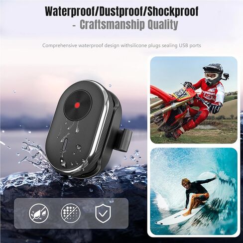 Mini Remote Control Compatible with DJI Osmo 360/Action 6/Action 5 Pro/4, for GoPro Hero 13/12/11/10/9/MAX2, for Insta360 X5/X4 Air/X4/X3/Ace Pro 2/Ace Pro/Ace/Go 3S/Go Ultra, and Smartphones in Kuwait