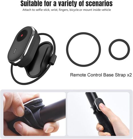 Mini Remote Control Compatible with DJI Osmo 360/Action 6/Action 5 Pro/4, for GoPro Hero 13/12/11/10/9/MAX2, for Insta360 X5/X4 Air/X4/X3/Ace Pro 2/Ace Pro/Ace/Go 3S/Go Ultra, and Smartphones in Kuwait