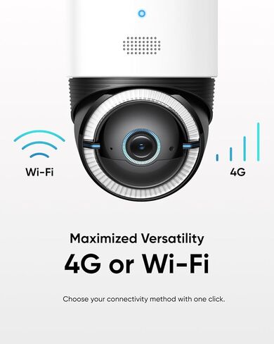 eufy Security 4G LTE Cam S330 with Silicone Accessory 2-Pack, 4K Cellular Solar Security Cameras Wireless Outdoor, Pan and Tilt, 4G and Wi-Fi Duo-Mode, AI Tracking, with SIM Card and 32GB SD Card. in Kuwait