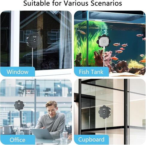 Uniter 2.5K No Drill Window Camera, 2.4GHz/5GHz WiFi Indoor Window Security Cameras with Color Night Vision, Motion Detection, 24/7 Recording, Spotlight Siren, Real-Time Alerts, 2-Way Audio in Kuwait