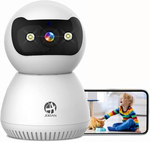 كاميرا أمان WiFi مزدوجة النطاق 5G/2.4G، كاميرا HD1080P للحيوانات الأليفة، كاميرا PTZ داخلية، جهاز مراقبة الطفل مع كشف الحركة الذكية، صوت ثنائي الاتجاه، رؤية ليلية ملونة، بدون محول in Kuwait