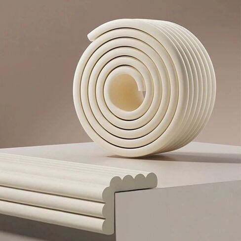 Corner Protector for Baby, Widen Edge Protector with Adhesive Backing, Baby Proofing Edge Protectors Self Adhesive Furniture Corner Guard Bumper for Table, Desk, Fireplace (White) in Kuwait