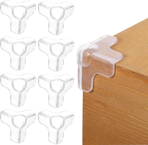 12 Pack Transparent Table Corner Protectors, Baby Safety Edge Covers Guards Child Proof Clear Sharp Corner Bumpers Cushion for Furniture Dining Table in Kuwait