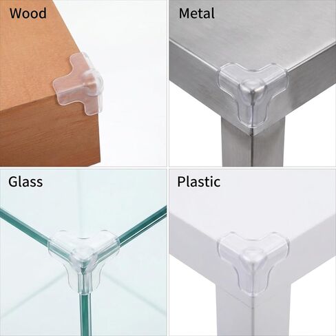12 Pack Transparent Table Corner Protectors, Baby Safety Edge Covers Guards Child Proof Clear Sharp Corner Bumpers Cushion for Furniture Dining Table in Kuwait