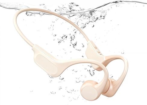 2026 ترقية سماعات التوصيل العظمي-SwimBeats، IP68 سماعات السباحة المقاومة للماء | تخزين 32 جيجابايت| بي تي 6.0| 28 جرام خفيف الوزن| بطارية 8H، سماعات أذن مفتوحة للسباحة والجري وركوب الدراجات (برتقالي) in Kuwait