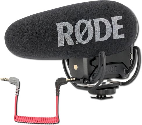 ميكروفون Rode VideoMic Pro + مثبت على الكاميرا مع كابل توصيل ملفوف SC7 in Kuwait