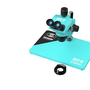 Trinocular Microscope Head 6.5-65X Simul Focal Continuous Zoom Stereo Microscope WF10X/23mm Eyepiece Phone PCB Soldering(RF-6565PRO 0.5 0.7) in Kuwait
