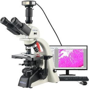 283X-7090X Trinocular Compound Lab Microscope 25 Million Pixels USB3.0 Camera in Kuwait