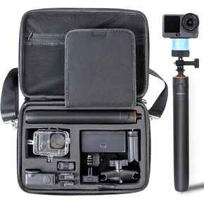 Osmo Action 6 53'' Selfie Stick Tripod & Carrying Case 2 in 1 Kit,135cm Selfie Stick Tripod with Magnetic Quick Release Mount, Portable Hard Case, Vlog & Travel Essential for DJI Osmo Action 6 in Kuwait