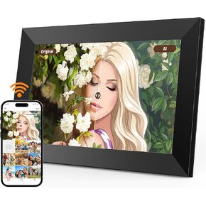 إطار صور رقمي، إطار صور رقمي Tuya مقاس 10.1 بوصة، شاشة لمس LCD IPS 1280x800، تدوير تلقائي، 16 جيجابايت، يتميز بتحرير الصور بالذكاء الاصطناعي، يجعل الصور أكثر إثارة للاهتمام، هدايا لطيفة لأحبائك in Kuwait