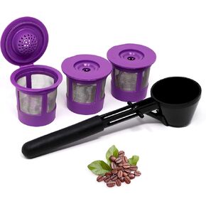 Reusable K Cups for Keurig Supreme, K-Supreme Plus and K-Slim by PureHQ - Refillable Kcup for Keurig Supreme Coffee Maker - MultiStream Coffee Pods Filter - 4 Pack in Saudi Arabia