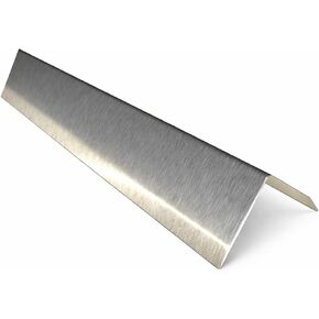 Stainless Steel Corner Protector, 1.5" x 1.5" x 94", Brushed Metal Finish, L-Shaped, 10 Pack, Industrial and Residential Use in Kuwait