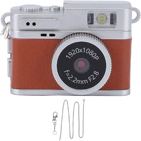 ZJchao Keychain Digital Camera, Mini Vintage Retro Camera with Live Preview, Portable Pocket Students, Travel, Work, Includes Lanyard Battery Included in Kuwait