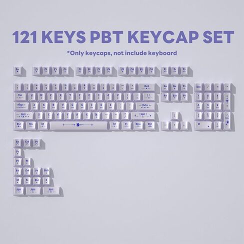 مجموعة أغطية مفاتيح PBT بتصميم معدني مزخرف - أغطية مفاتيح ذات شكل الكرز الفضي، أغطية مفاتيح مخصصة لعملية الأشعة فوق البنفسجية للوحة مفاتيح الألعاب الميكانيكية، 128 مفتاحًا in Saudi Arabia