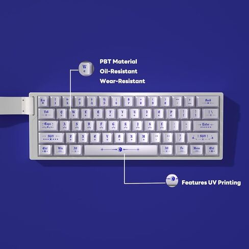 مجموعة أغطية مفاتيح PBT بتصميم معدني مزخرف - أغطية مفاتيح ذات شكل الكرز الفضي، أغطية مفاتيح مخصصة لعملية الأشعة فوق البنفسجية للوحة مفاتيح الألعاب الميكانيكية، 128 مفتاحًا in Saudi Arabia
